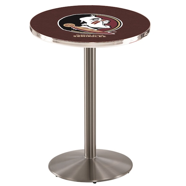 Holland Bar Stool Co 36" Stainless Steel Florida State (Head) Pub Table L214S3628FSU-HD - main